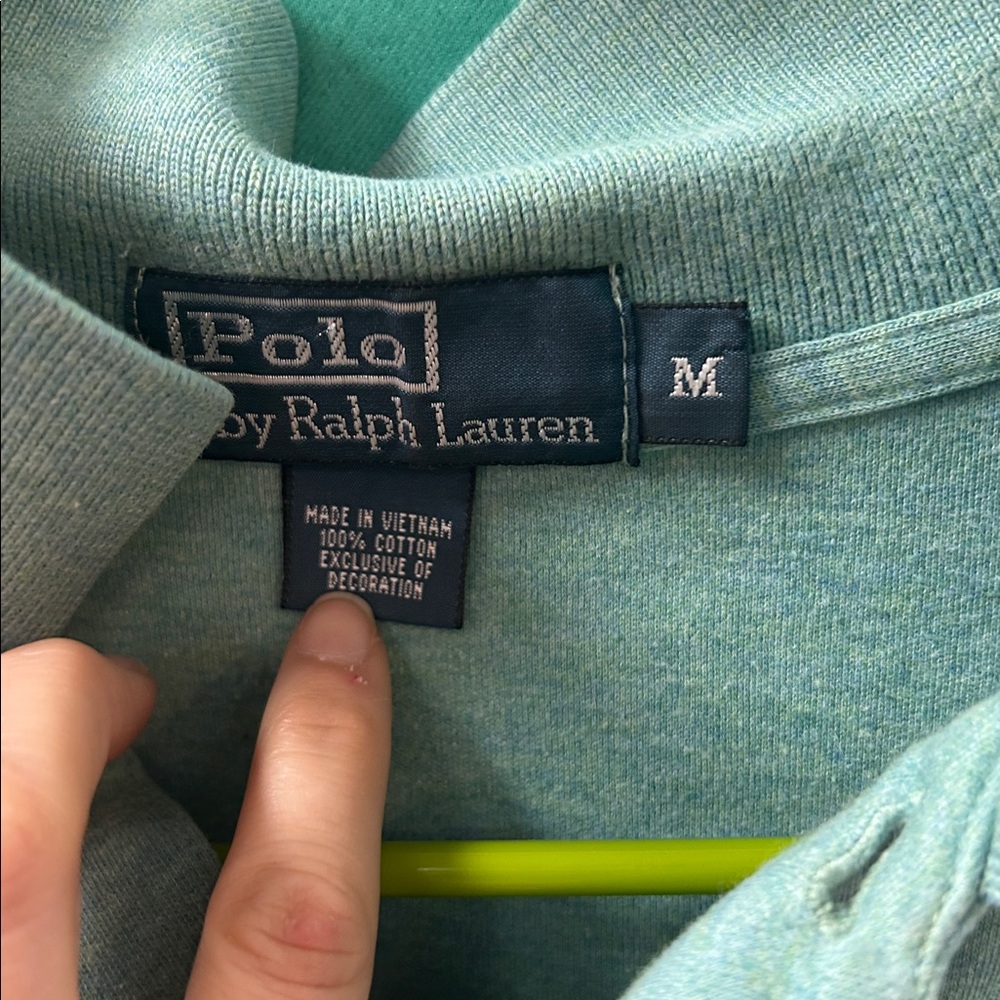 Ralph Lauren Men's Mint Polo Shirt medium - Picture 2 of 2